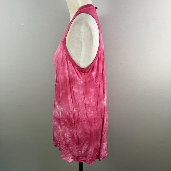 NWOT SWEATY‎ BETTY Pink Tie Dye Racer Back Tank Top (S) - Picture 4 of 8